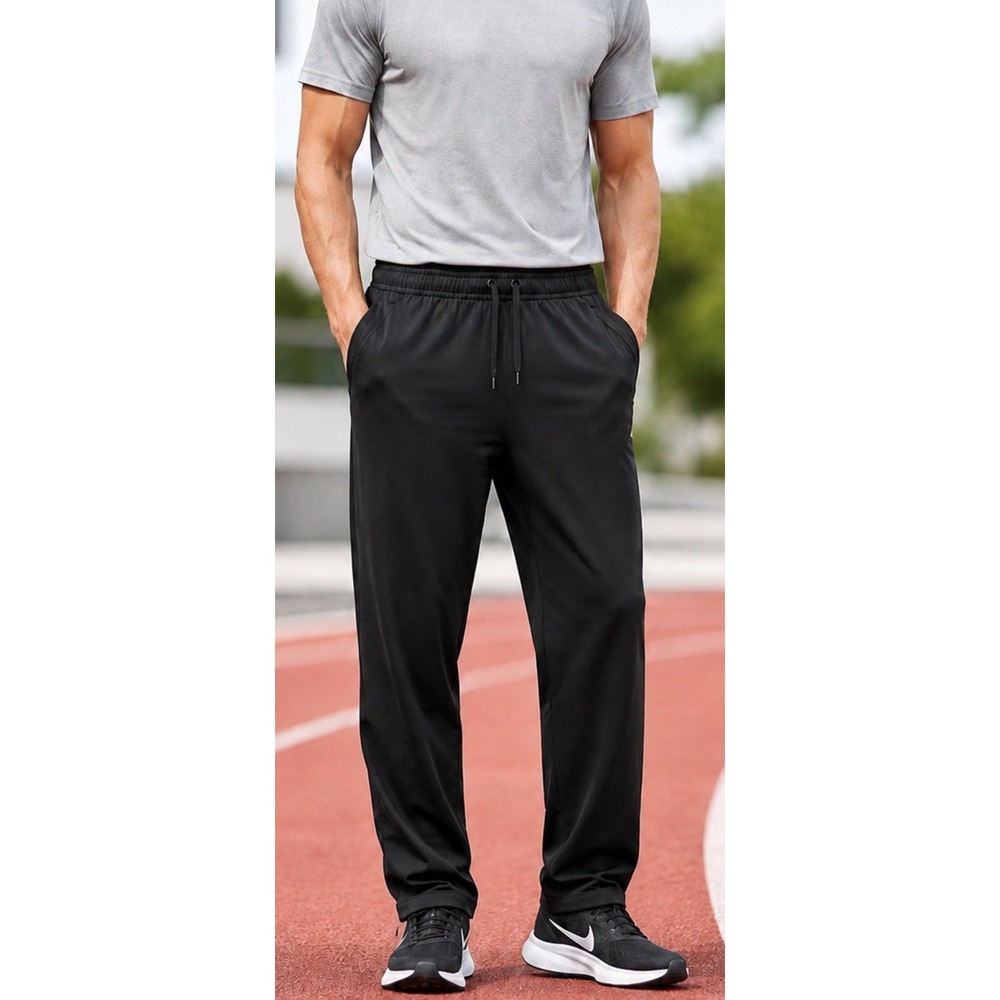 Nike Dri Fit Mens XXL Jogger Pants Black Athletic Pants Track Straight Leg Black